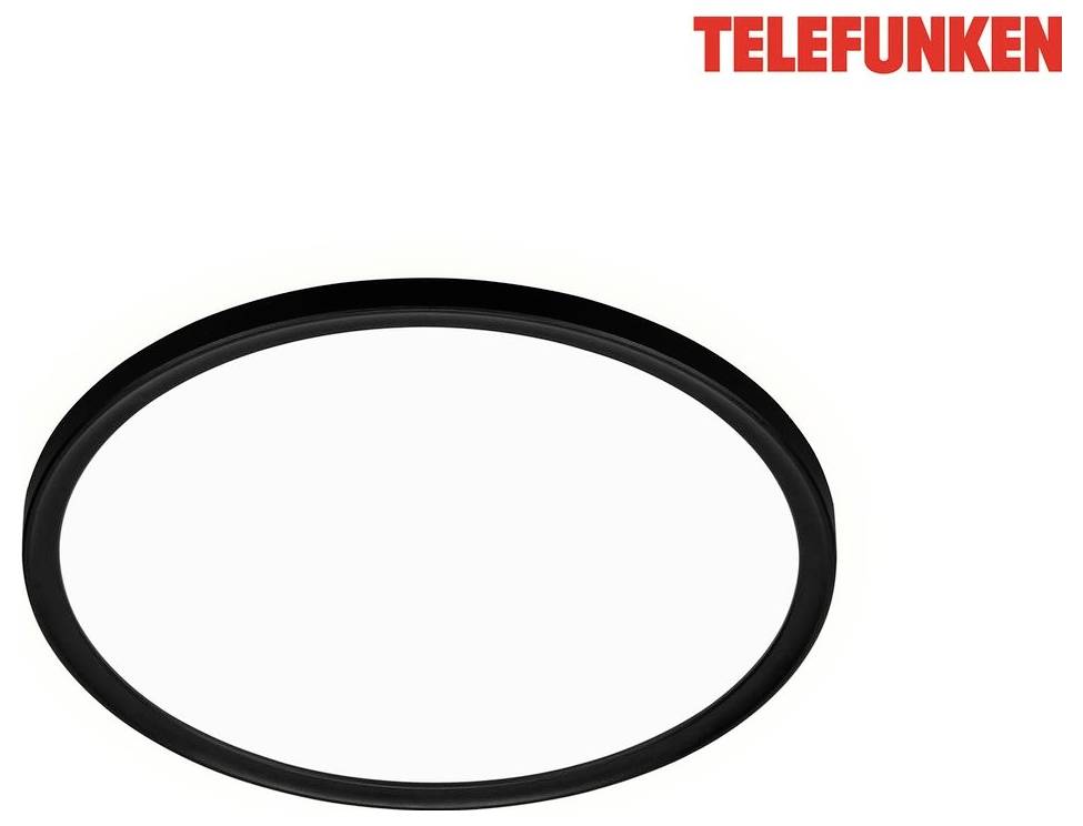 Černý oválný kroužek nebo těsnění na bílém pozadí s logem „TELEFUNKEN" v pravém horním rohu.