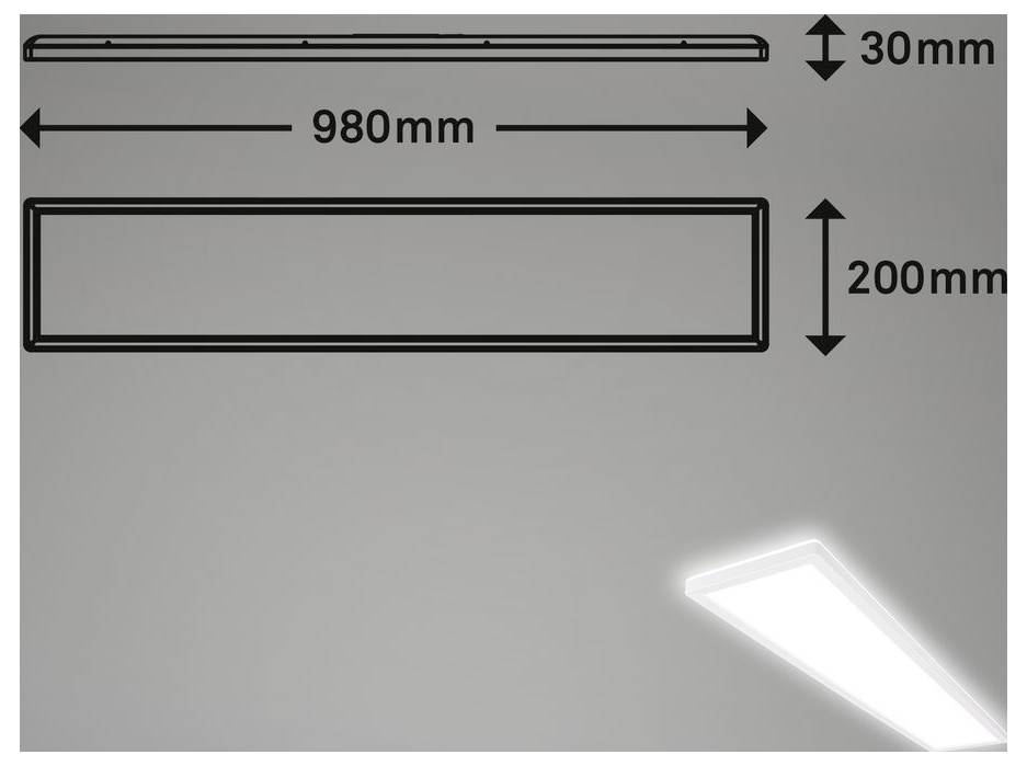 Briloner MOVE 7528416 stropní svítidlo Energetická třída (EEK2021): E (A - G) 33 W bílá-4
