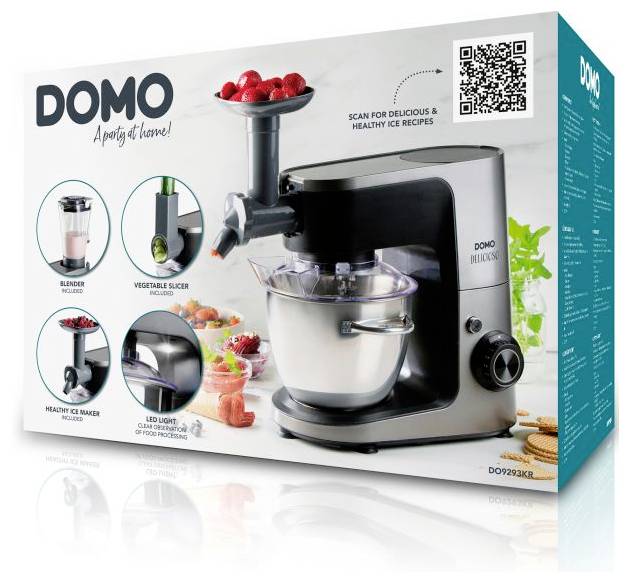 DOMO DO9293KR "Delicioso" kuchyňský robot 1200 W nerezová ocel-29