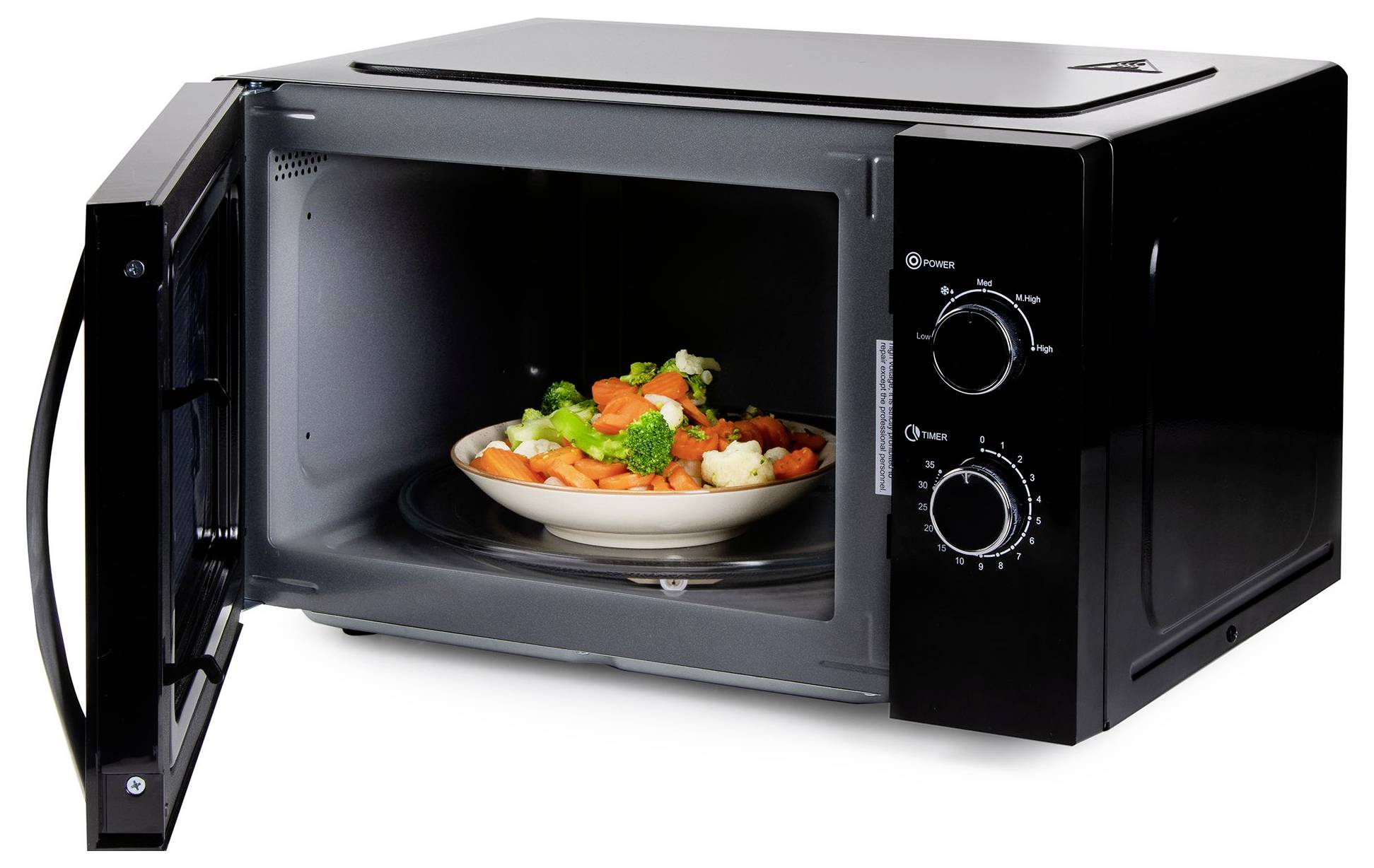 DOMO mikrovlnná trouba černá 900 W-3