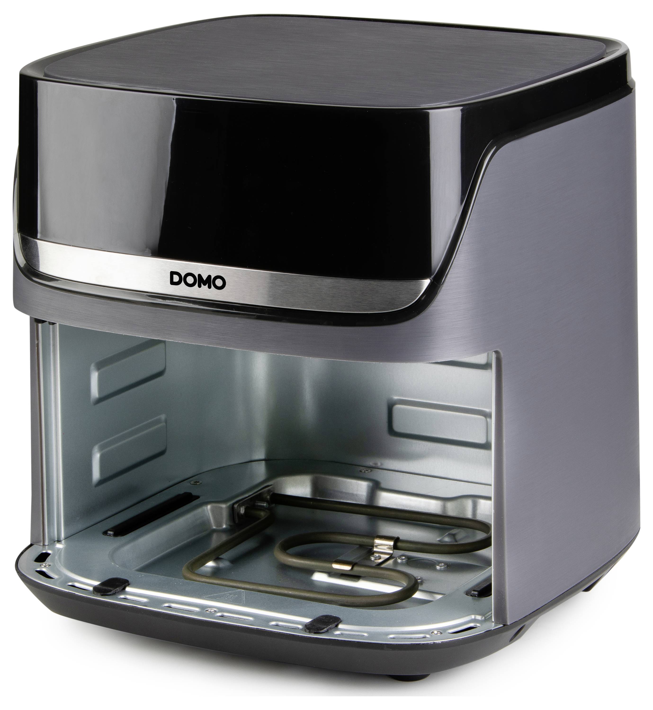 DOMO horkovzdušná fritéza 2800 W černá, stříbrná-2