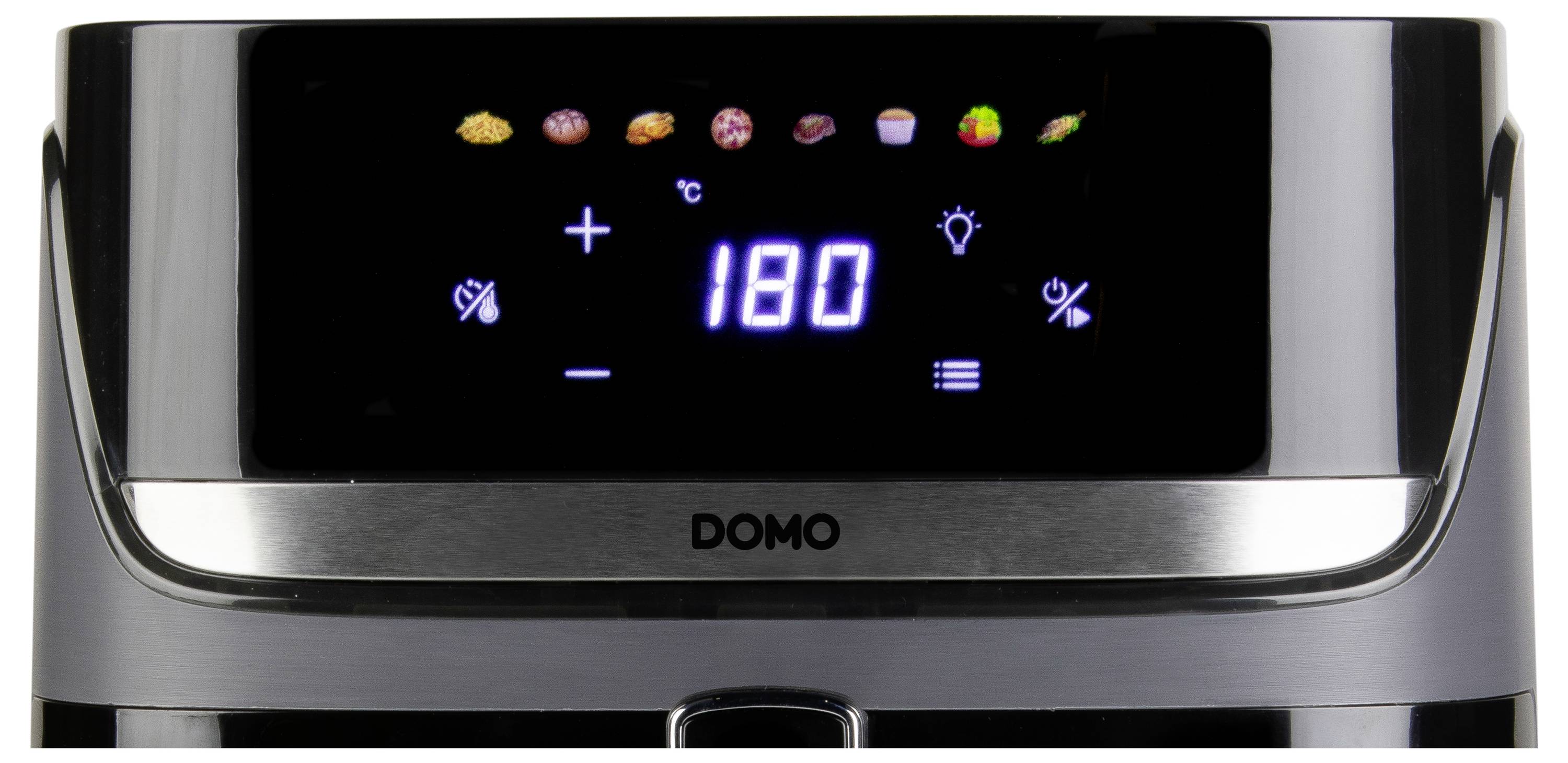 DOMO horkovzdušná fritéza 2800 W černá, stříbrná-5
