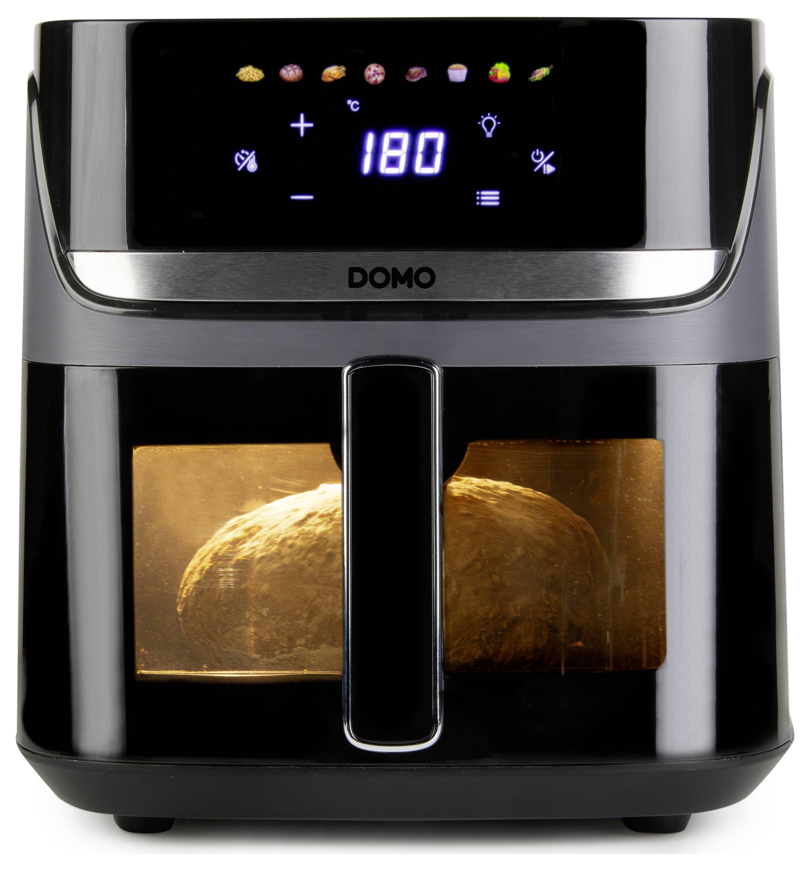 DOMO horkovzdušná fritéza 2800 W černá, stříbrná-8