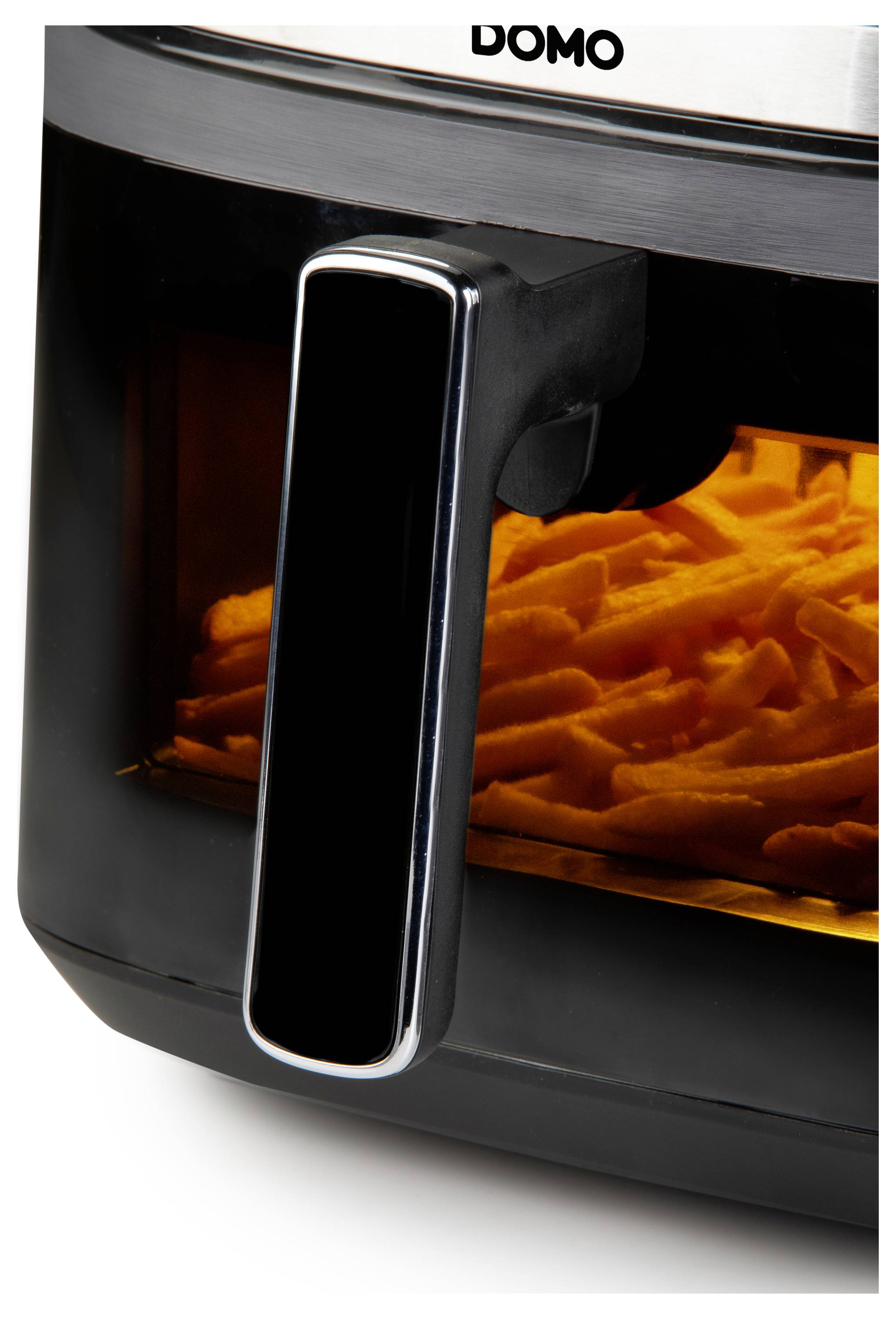 DOMO horkovzdušná fritéza 2800 W černá, stříbrná-11