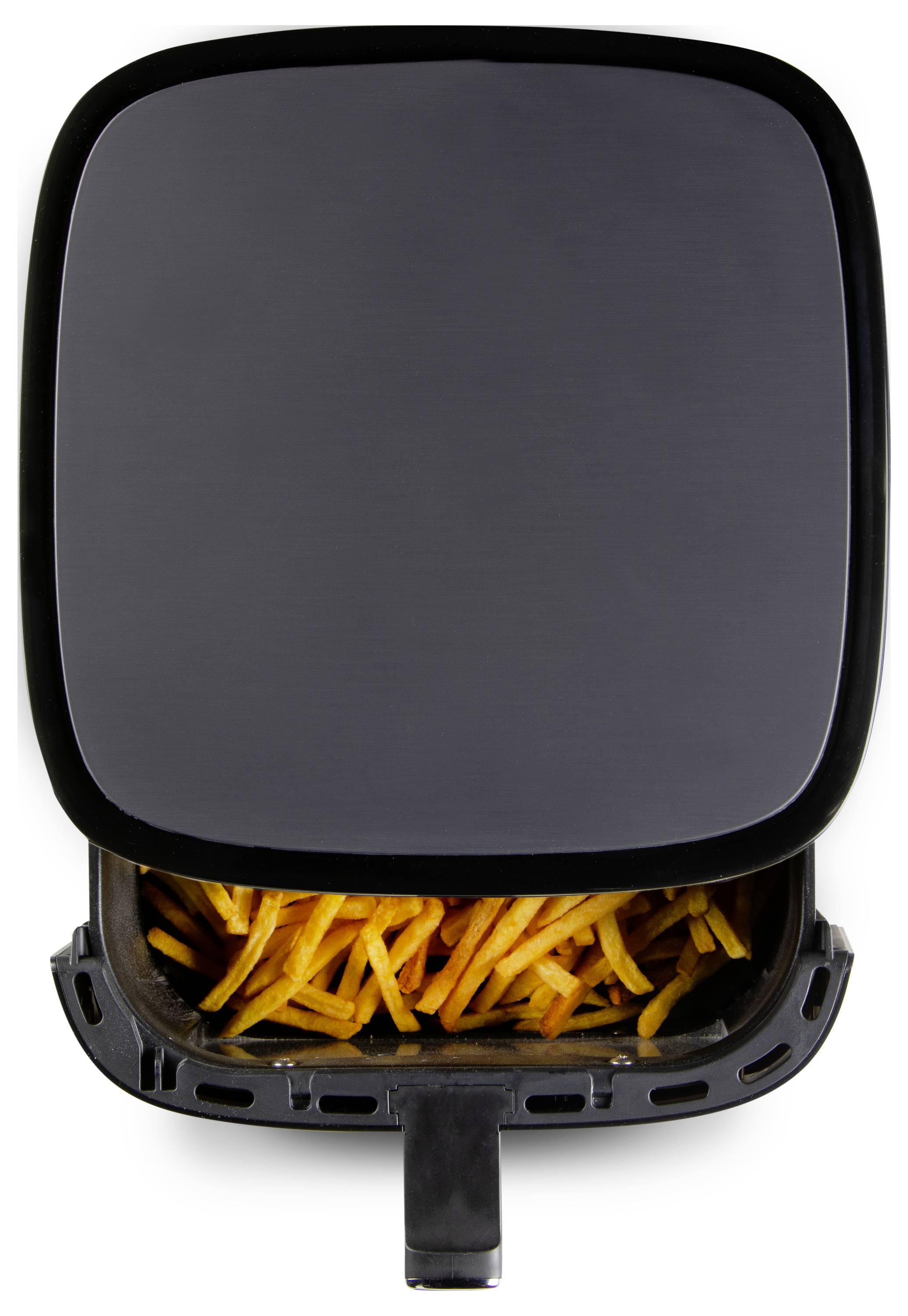 DOMO horkovzdušná fritéza 2800 W černá, stříbrná-23
