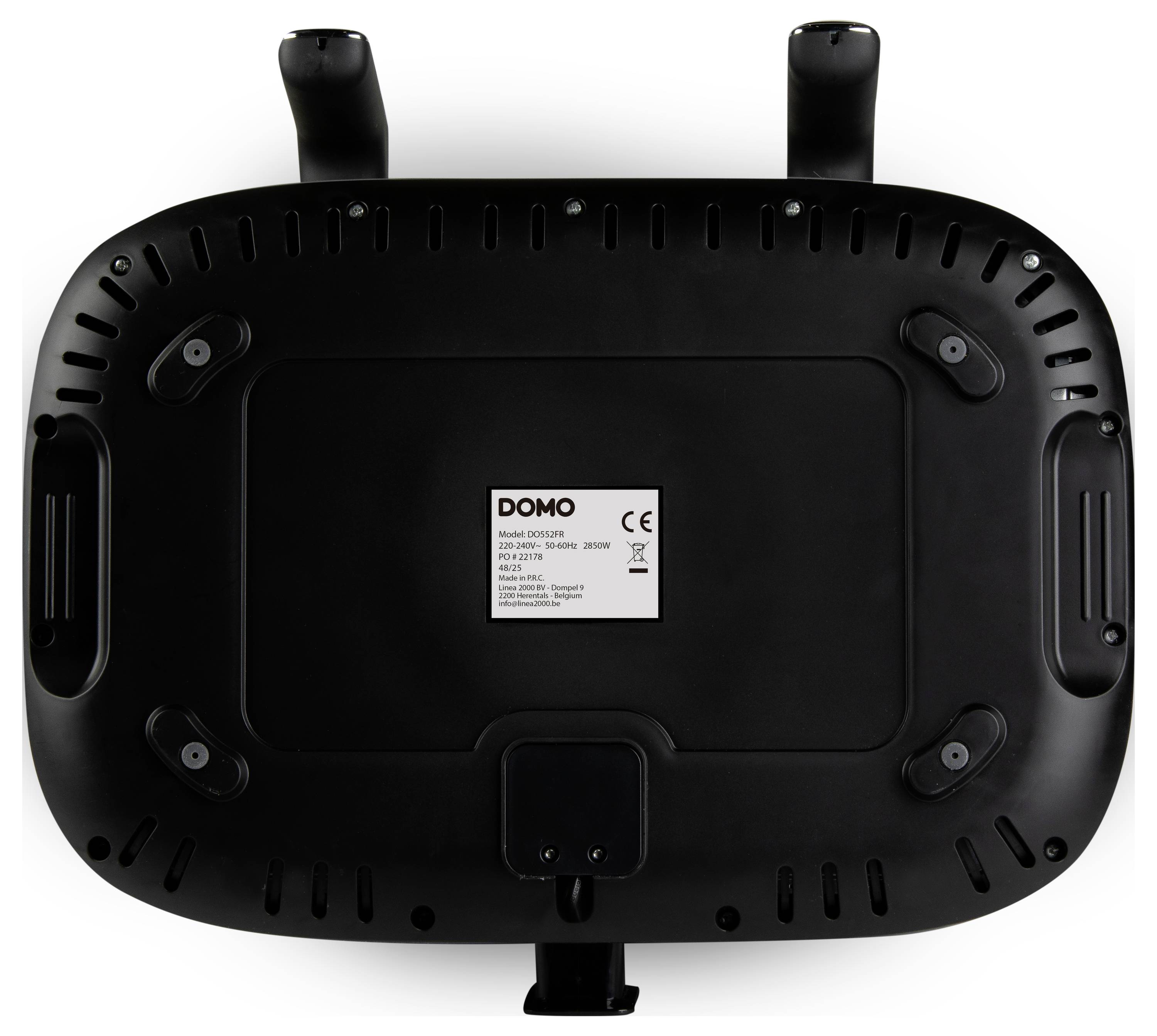 DOMO horkovzdušná fritéza 2850 W černá, stříbrná-2