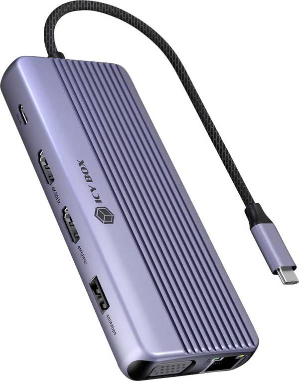 ICY BOX USB-C® dokovací stanice  IB-DK4062-CPD   napájení USB-C®