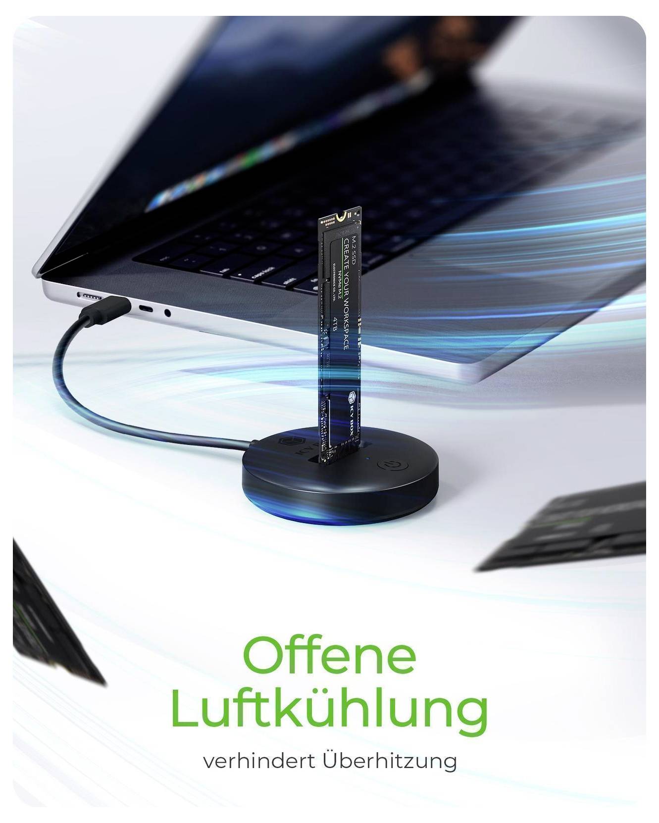 ICY BOX IB-1610MCD-C31 USB-C® M.2 PCIe NVMe dokovací stanice-7