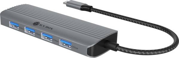 ICY BOX USB-C® dokovací stanice  IB-DK4022a-CPD   napájení USB-C®