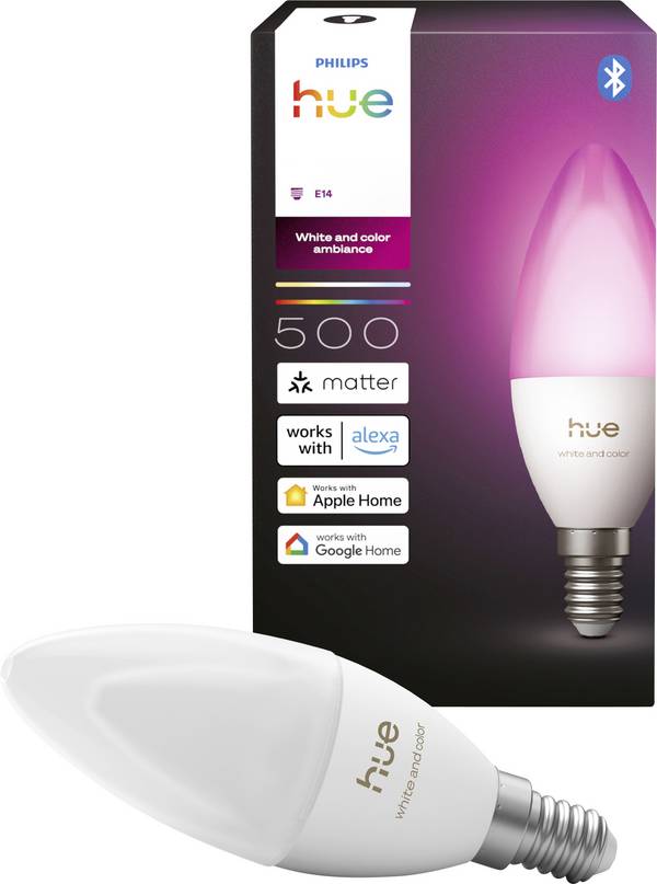 Philips Hue Hue LED žárovka 8721103099242 Energetická třída (EEK2021): D (A - G)  E14 0.2 W studená bílá, teplá bílá