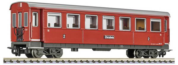 Liliput L344556 H0e 4-nápravový osobní vůz, B4 31, všestranná dráha Zillerod, červená, EP.VI