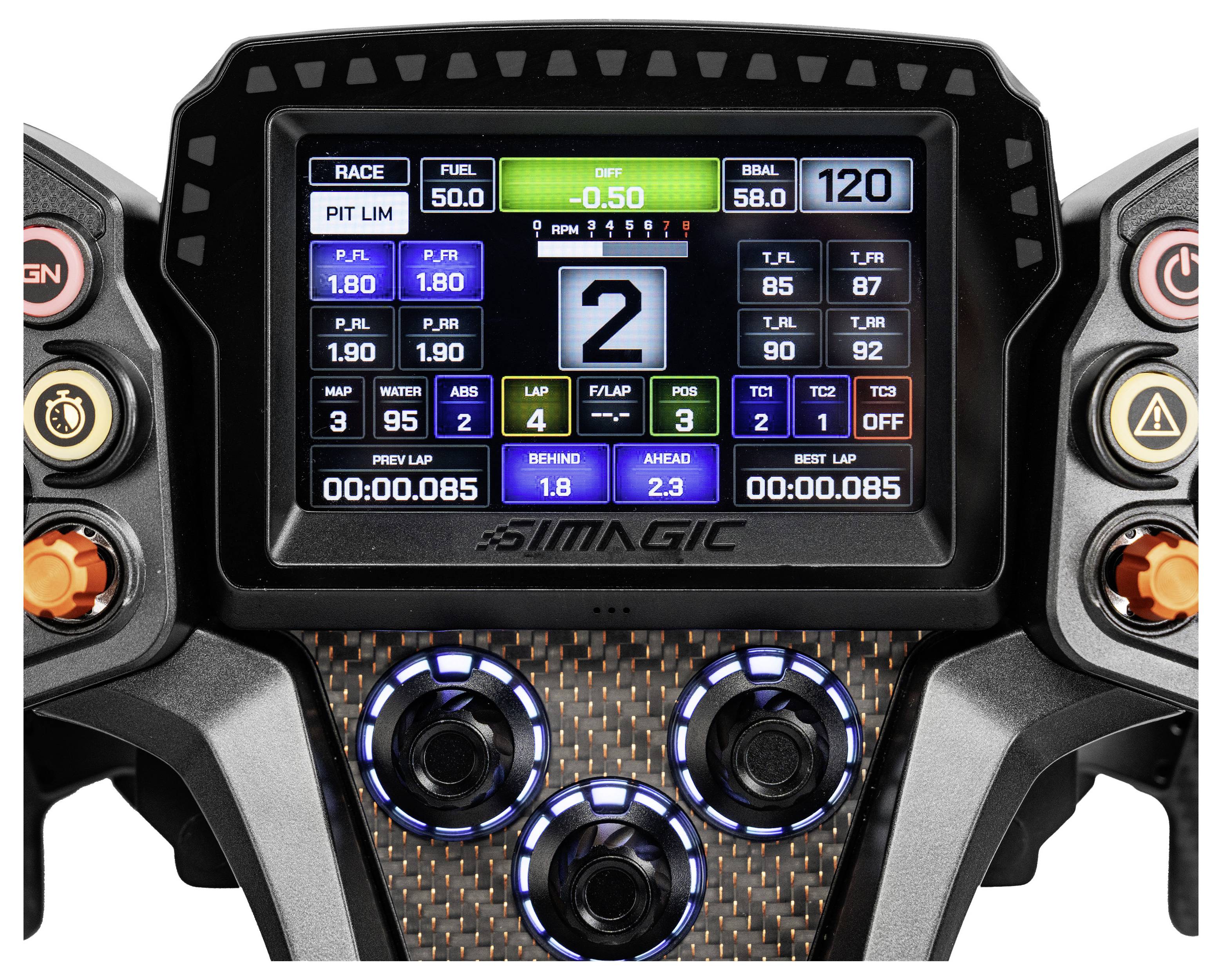 SIMAGIC Zeus GT + MagicDash 4 Sada na volant PC černá-5