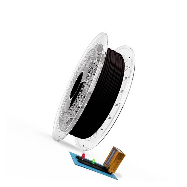 Recreus FFXCONDUCTIVEBLACK175500 Conductive Filaflex vlákno pro 3D tiskárny TPU, pružné vlákno  flexibilní, Vodivé 1.75 mm 500 g Černá, černá  1 ks