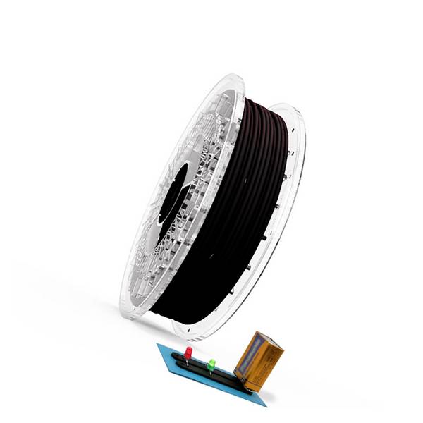 Recreus FFXCONDUCTIVEBLACK285500 Conductive Filaflex vlákno pro 3D tiskárny TPU, pružné vlákno  flexibilní, Vodivé 2.85 mm 500 g Černá, černá  1 ks