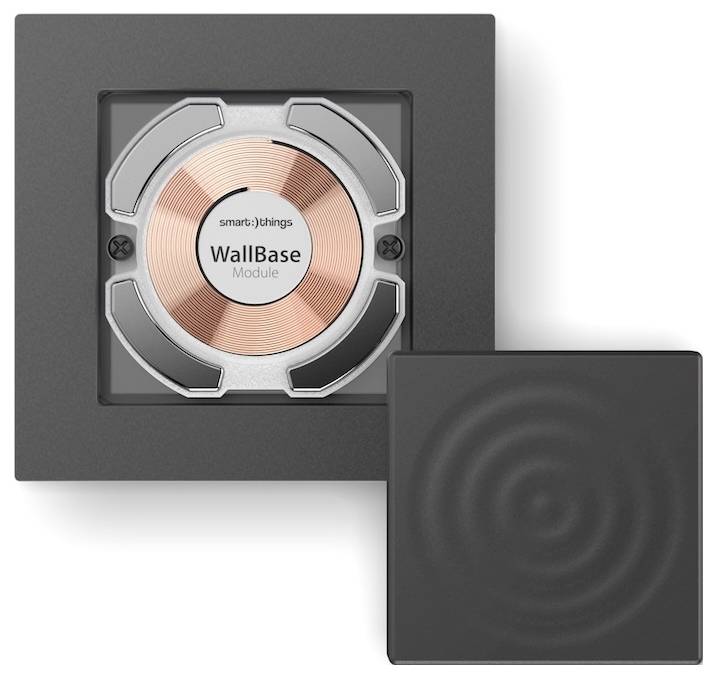 Smart Things bezdrátová indukční nabíječka 15 W smart things WallBase 55 Magnetic Wirele WB55 b Výstup Qi standard černá-1