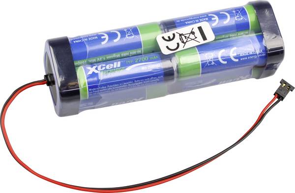 XCell  Akupack 8 x AA  Ni-MH 9.6 V 2700