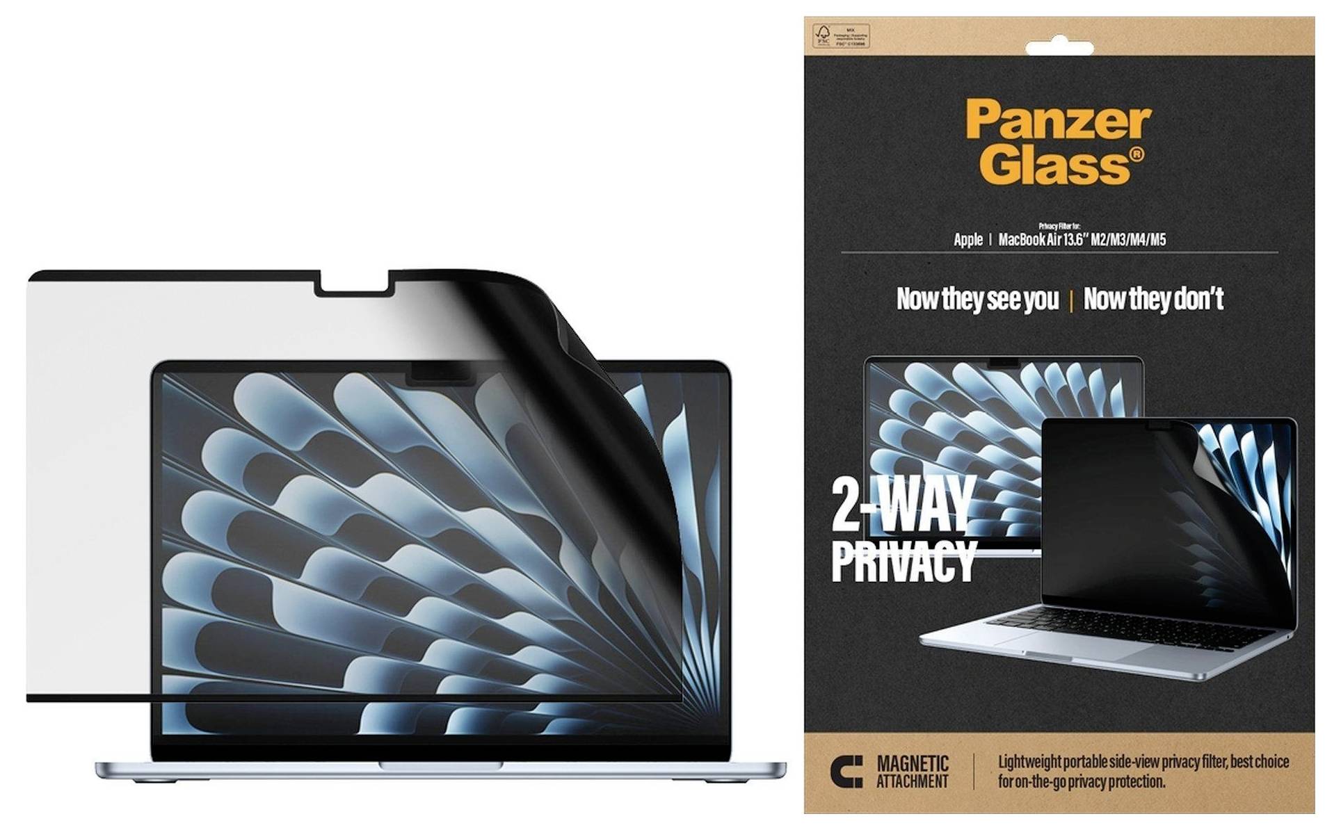PanzerGlass 2-Way Privacy ochranné sklo na displej smartphonu Apple MacBook Air 13.6' 1 ks PG63443-2
