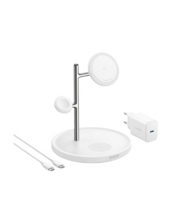 Anker Nabíjecí adaptér  ANKER MagGo Magnetic Charging Stand whit B25M3321   bílá