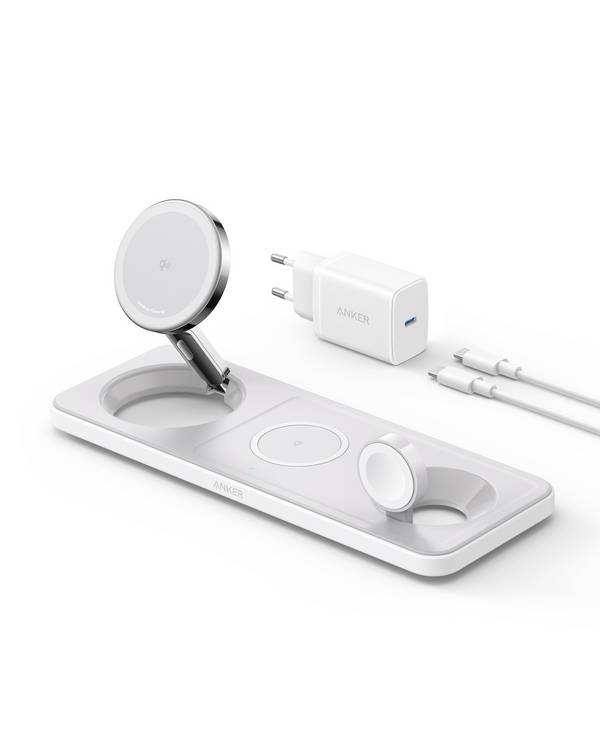Anker Nabíjecí adaptér  ANKER MagGo Magnetic Charger Pad white B25M1321   bílá