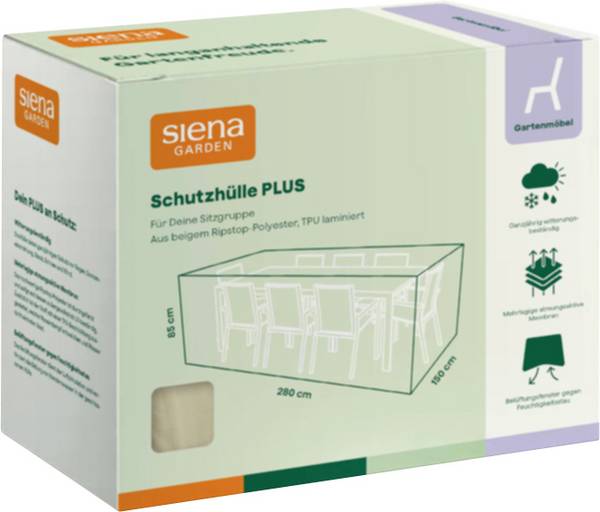 Siena Garden Sitzgr.hülle 280x150x85 W33912 Cover polyester