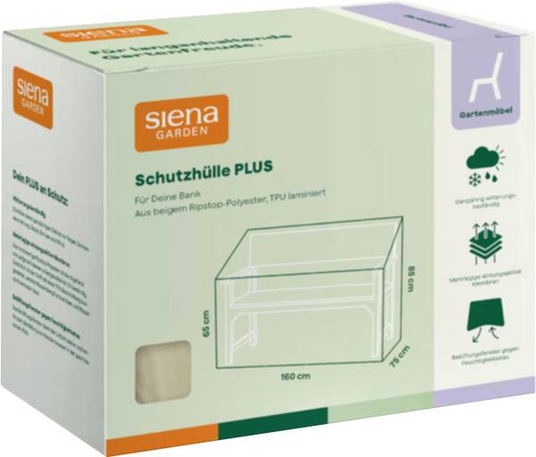 Siena Garden Bankhülle 160x75xH65/85cm W33926 Cover polyester