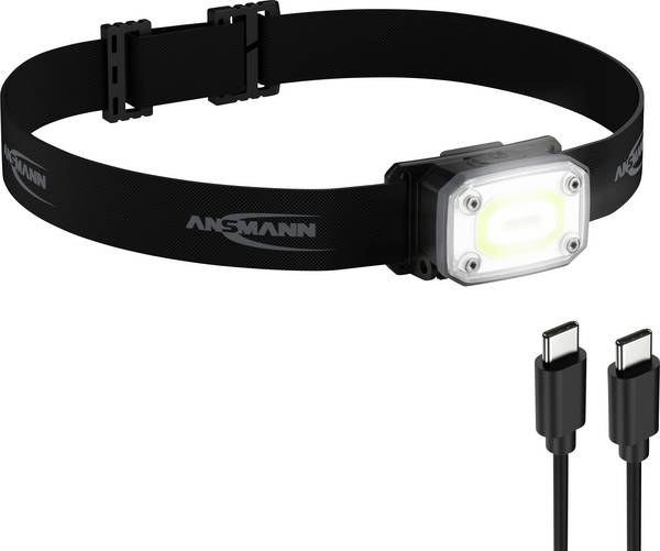 Ansmann HD350R 2in1 COB LED, LED čelovka, napájeno akumulátorem, 320 lm, 3.5 h, 1600-0837