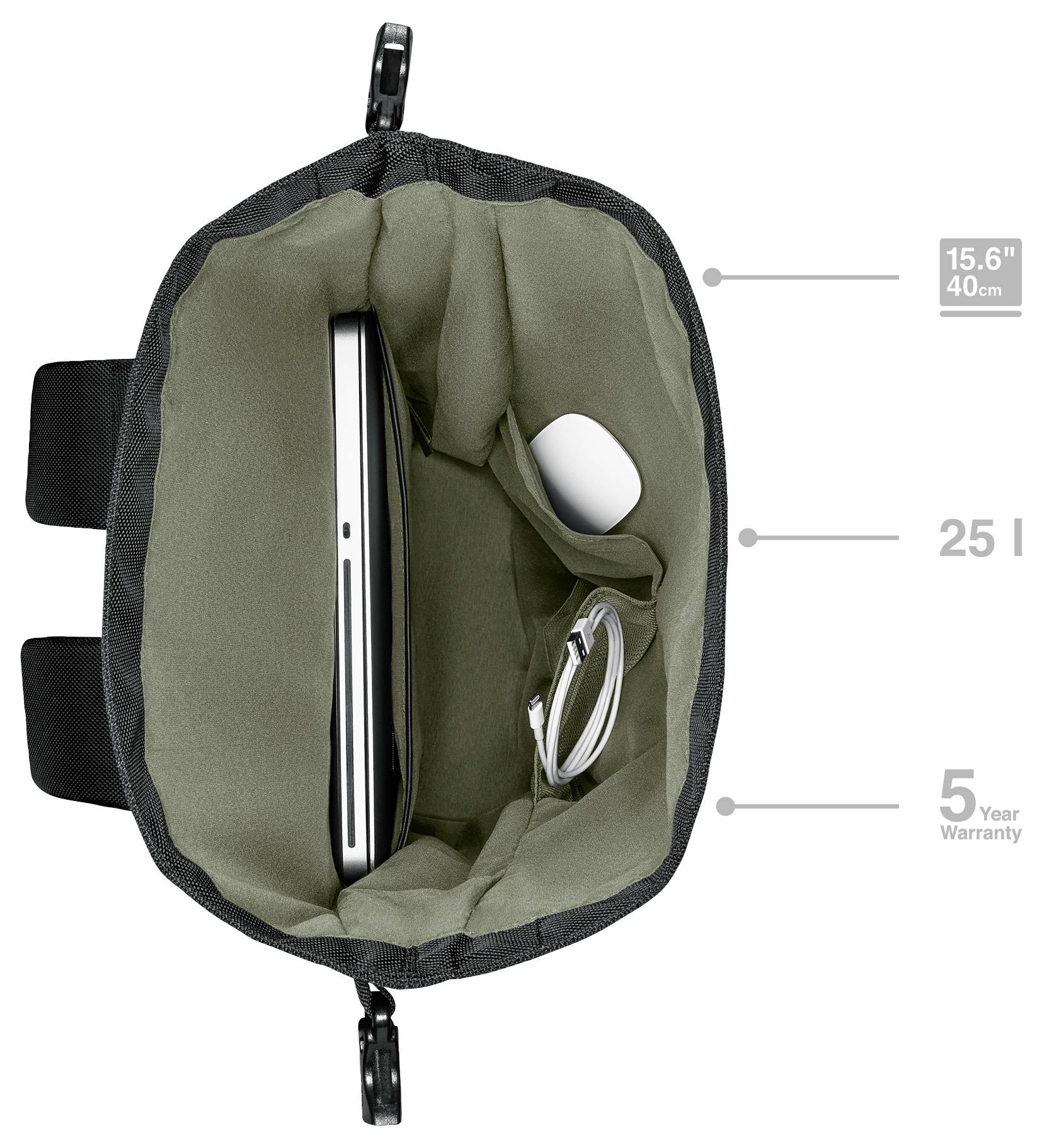 Wenger batoh na notebooky 39,6 cm (15,6") , černá-4