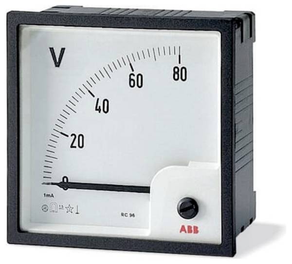 ABB 2CSG113100R4001 VLM-1-50/96 Voltmetr analogové přímé měření 50VAC VLM-1-50/96   otočná cívka