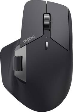 Rapoo MT760M  myš, přenos bezdrátový, Bluetooth®, 10 tlačítko, 4000 dpi, černá