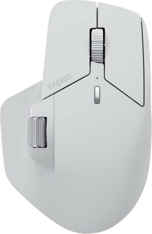 Rapoo MT760M  myš, přenos bezdrátový, Bluetooth®, 10 tlačítko, 4000 dpi, bílá