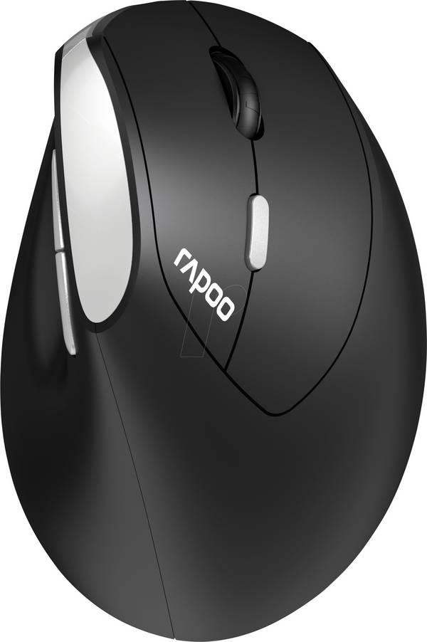 Rapoo EV250  myš, přenos bezdrátový, 3 tlačítko, 1600 dpi, černá