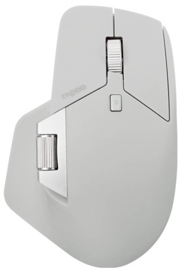 Rapoo MT760L  myš, přenos bezdrátový, Bluetooth®, 10 tlačítko, 4000 dpi, bílá, šedá