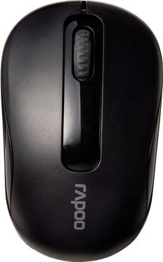 Rapoo M10Plus  myš, přenos bezdrátový, USB, 1000 dpi, černá
