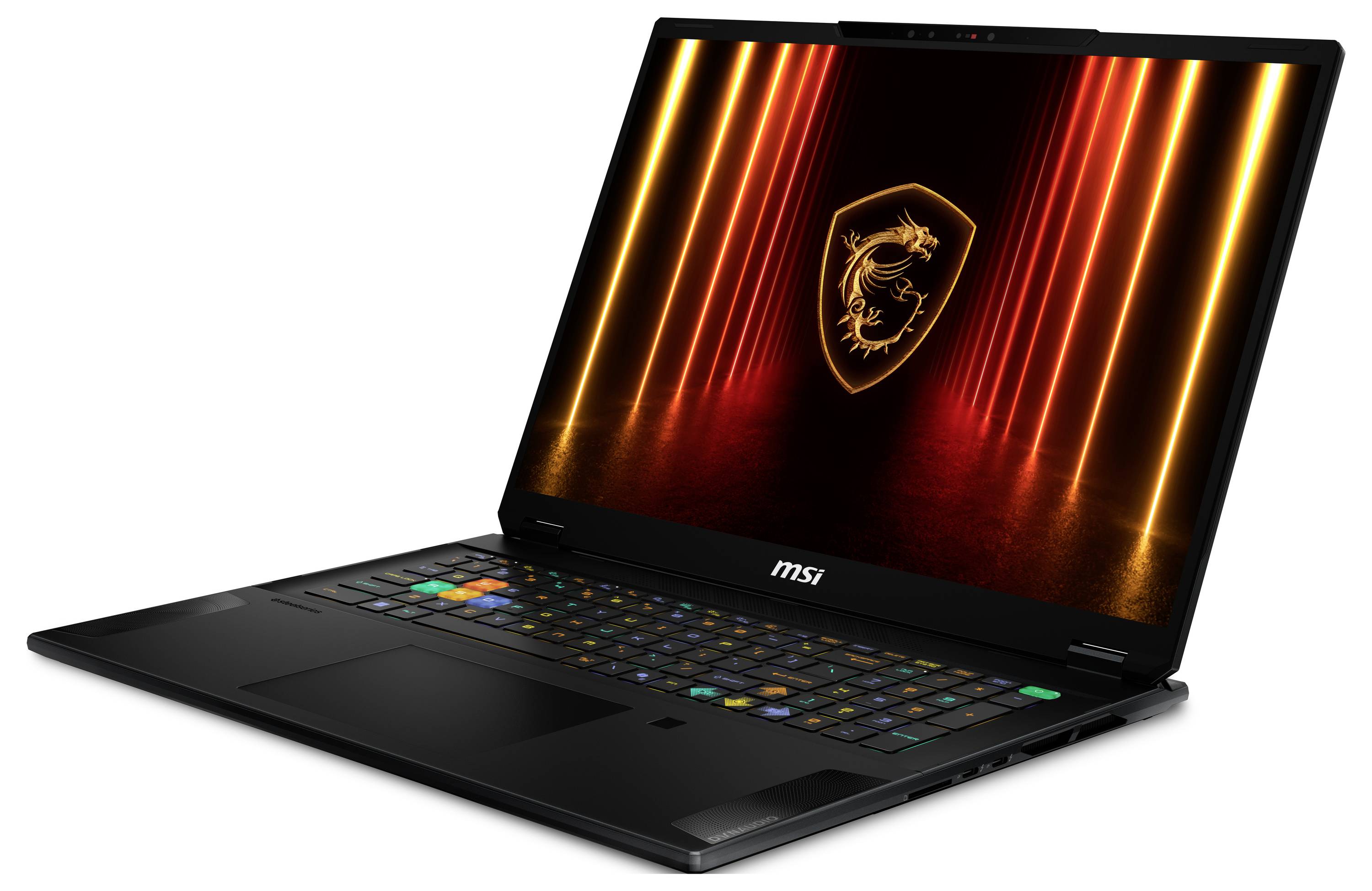MSI herní notebook 45.7 cm (18 palec) UHD+ 275HX 64 GB RAM 2 TB SSD německá, QWERTZ Intel Intel grafika NVIDIA GeForce R-1