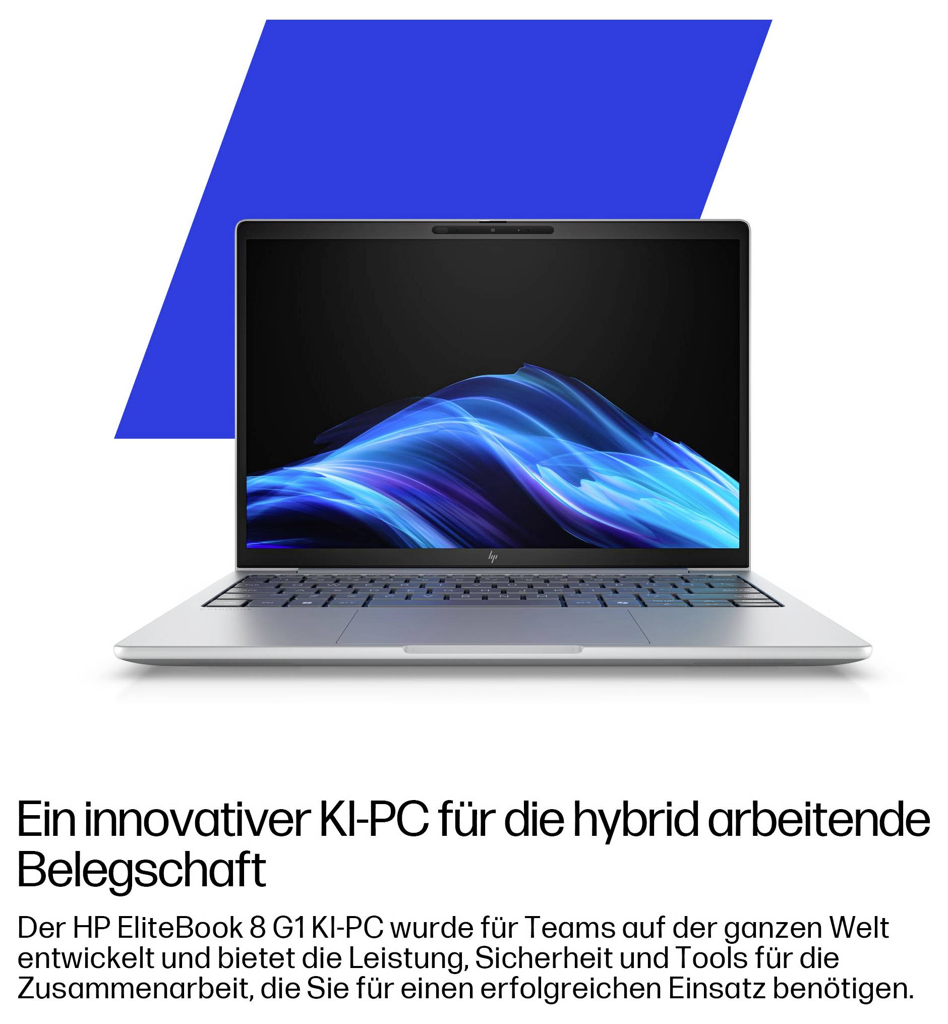 HP notebook 40.6 cm (16 palec) WUXGA 225U 16 GB RAM 1 TB SSD německá, QWERTZ Intel Intel Arc Graphics stříbrná DL5W9ET-3