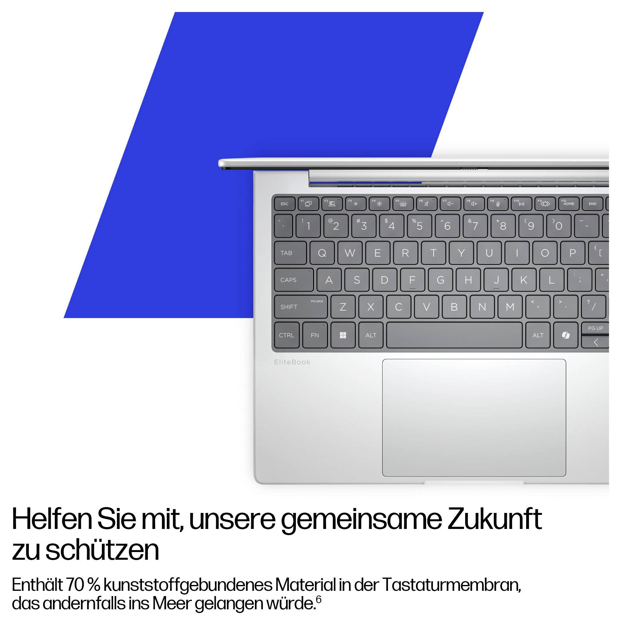 HP notebook 40.6 cm (16 palec) WUXGA 225U 16 GB RAM 1 TB SSD německá, QWERTZ Intel Intel Arc Graphics stříbrná DL5W9ET-6