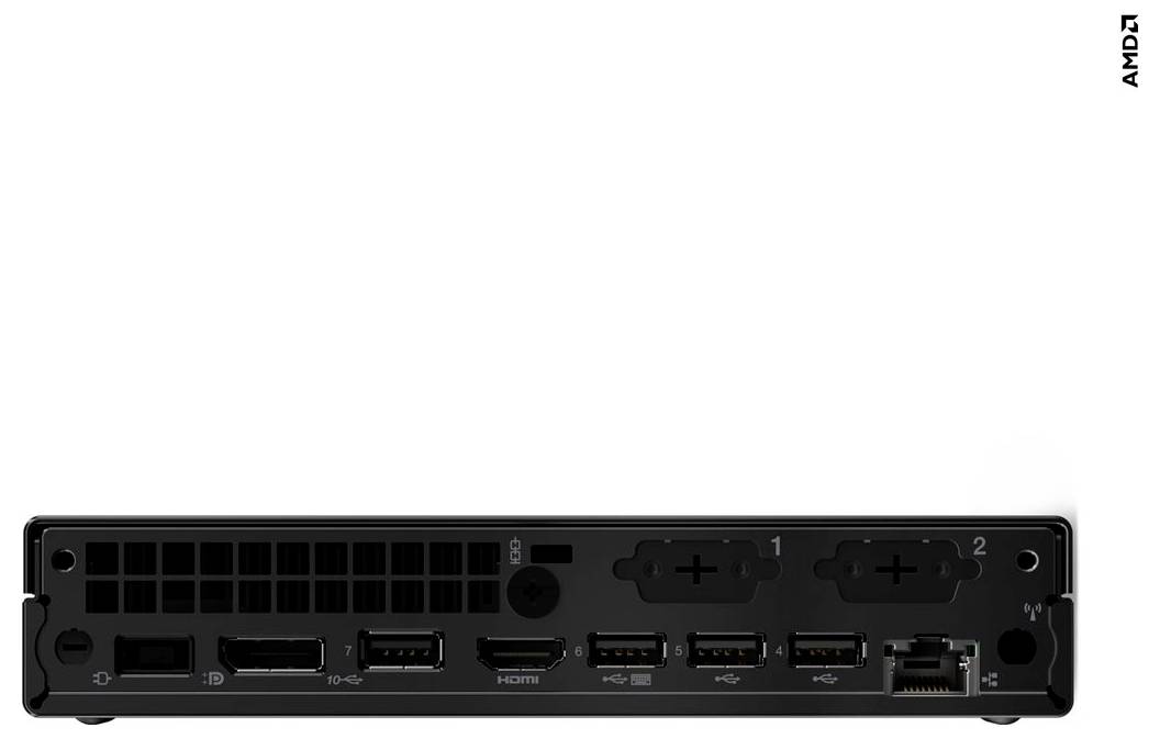 Lenovo mini PC (HTPC) Lenovo ThinkCentre M75q Gen 5 12RQ - Tin 2.5 cm (1 palec) AMD Ryzen 5 Ryzen™ 5 8500GE 16 GB RAM 51-5