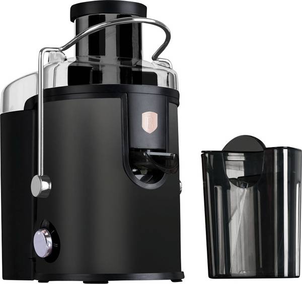 BerlingerHaus BH9911 odšťavňovač, 500 W, černá, růžová, S víkem, přímý vývod šťávy