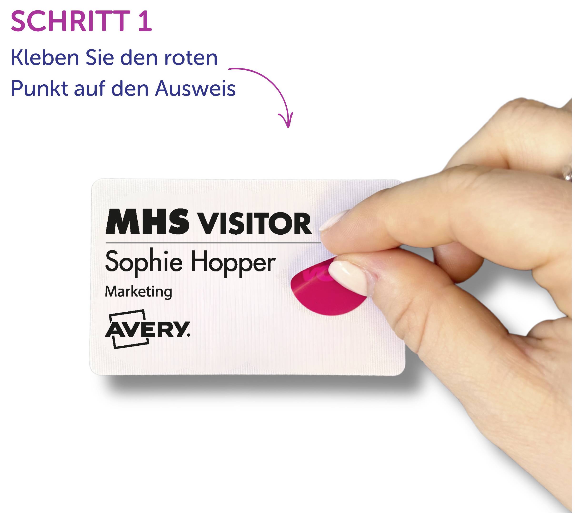 Avery-Zweckform 4852E-THR štítek se jménem (š x v) 22 mm x 22 mm 1000 ks-2