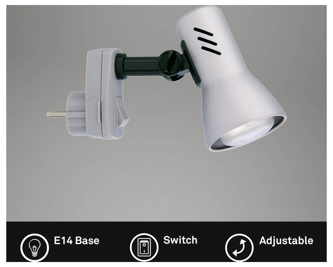 Briloner PILO nástěnné světlo E14 25 W titan-1