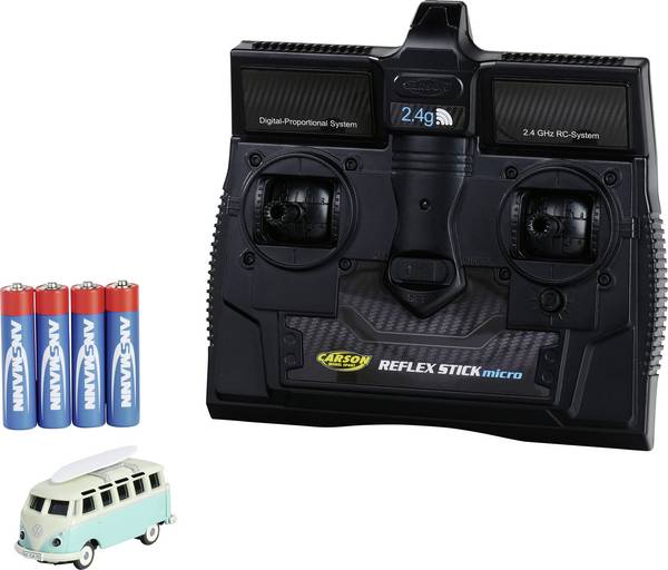 Carson Modellsport 500504181 1:87 RC model auta elektrický silniční model zadní 2WD (4x2) vč. akumulátorů, nabíječky a baterie ovladače