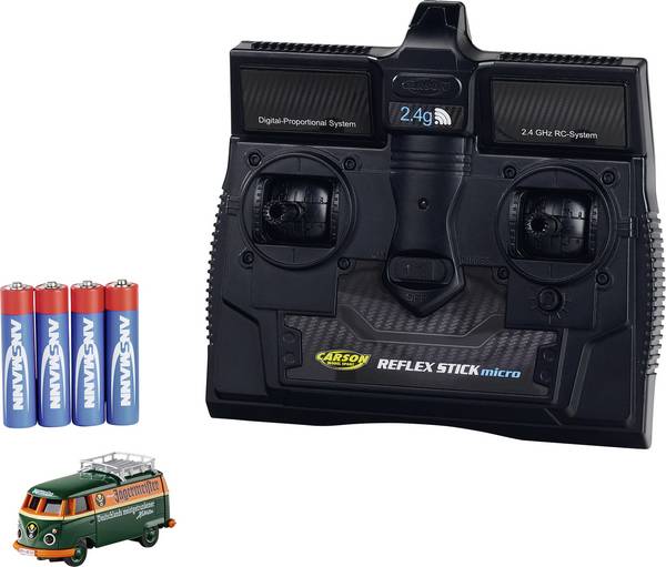 Carson Modellsport 500504180 1:87 RC model auta elektrický silniční model zadní 2WD (4x2) vč. akumulátorů, nabíječky a baterie ovladače