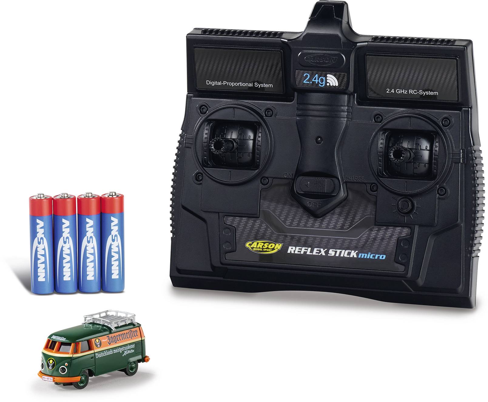 Carson Modellsport 500504180 1:87 RC model auta elektrický silniční model zadní 2WD (4x2) vč. akumulátorů, nabíječky a b-3