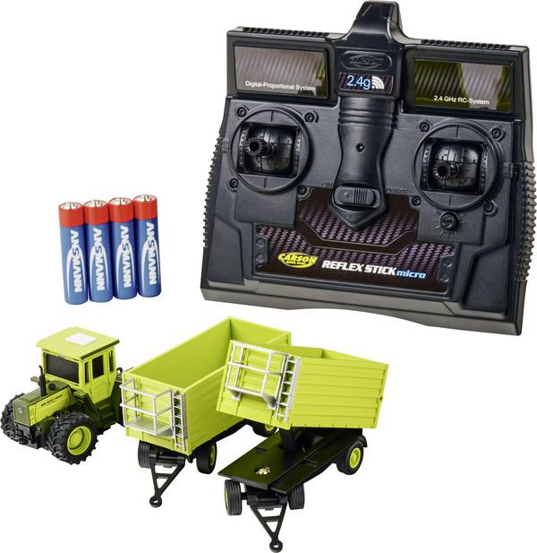 Carson Modellsport 500504174 1:87 RC model auta elektrický zemědělské vozidlo zadní 2WD (4x2) vč. akumulátorů, nabíječky a baterie ovladače