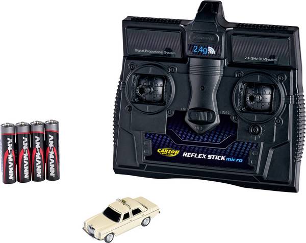 Carson Modellsport 500504171 1:87 RC model auta elektrický silniční model zadní 2WD (4x2) vč. akumulátorů, nabíječky a baterie ovladače