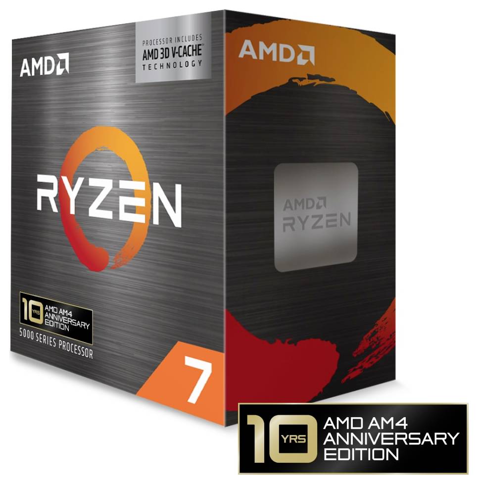 AMD Ryzen 7 5800X3D 8 x 3.4 GHz Procesor (CPU) v boxu Socket (PC): AMD AM4 105 W-1
