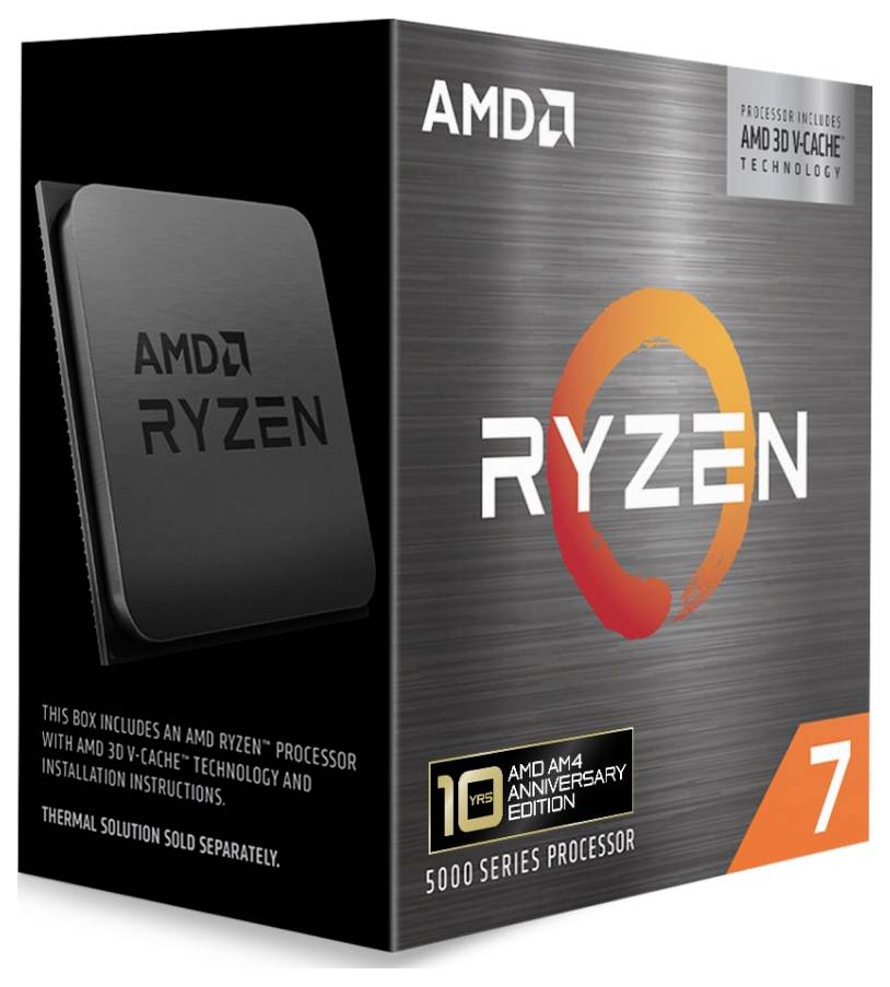 AMD Ryzen 7 5800X3D 8 x 3.4 GHz Procesor (CPU) v boxu Socket (PC): AMD AM4 105 W-4