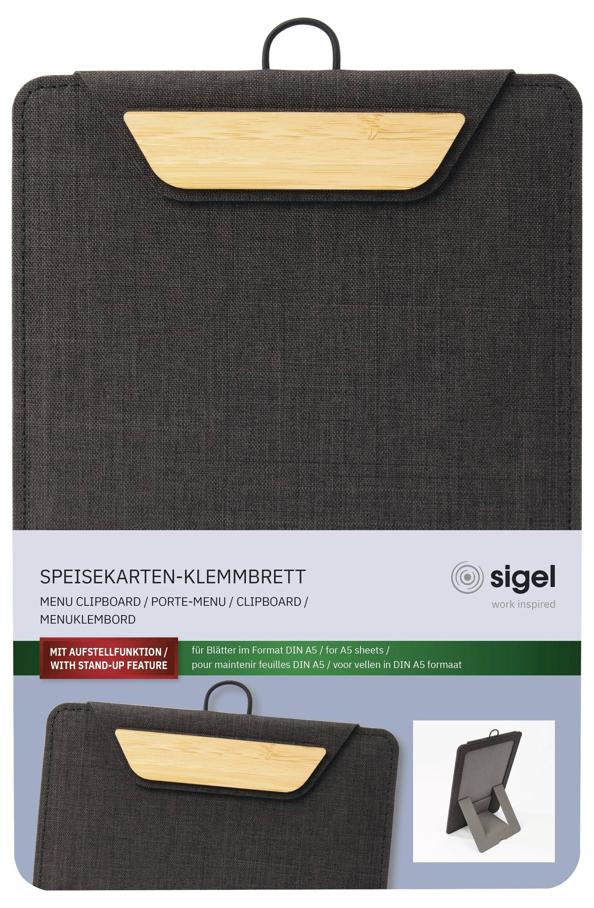 Sigel Deska na jídelní lístek KB221 tmavě šedá , béžová (š x v) 165 mm x 235 mm-8
