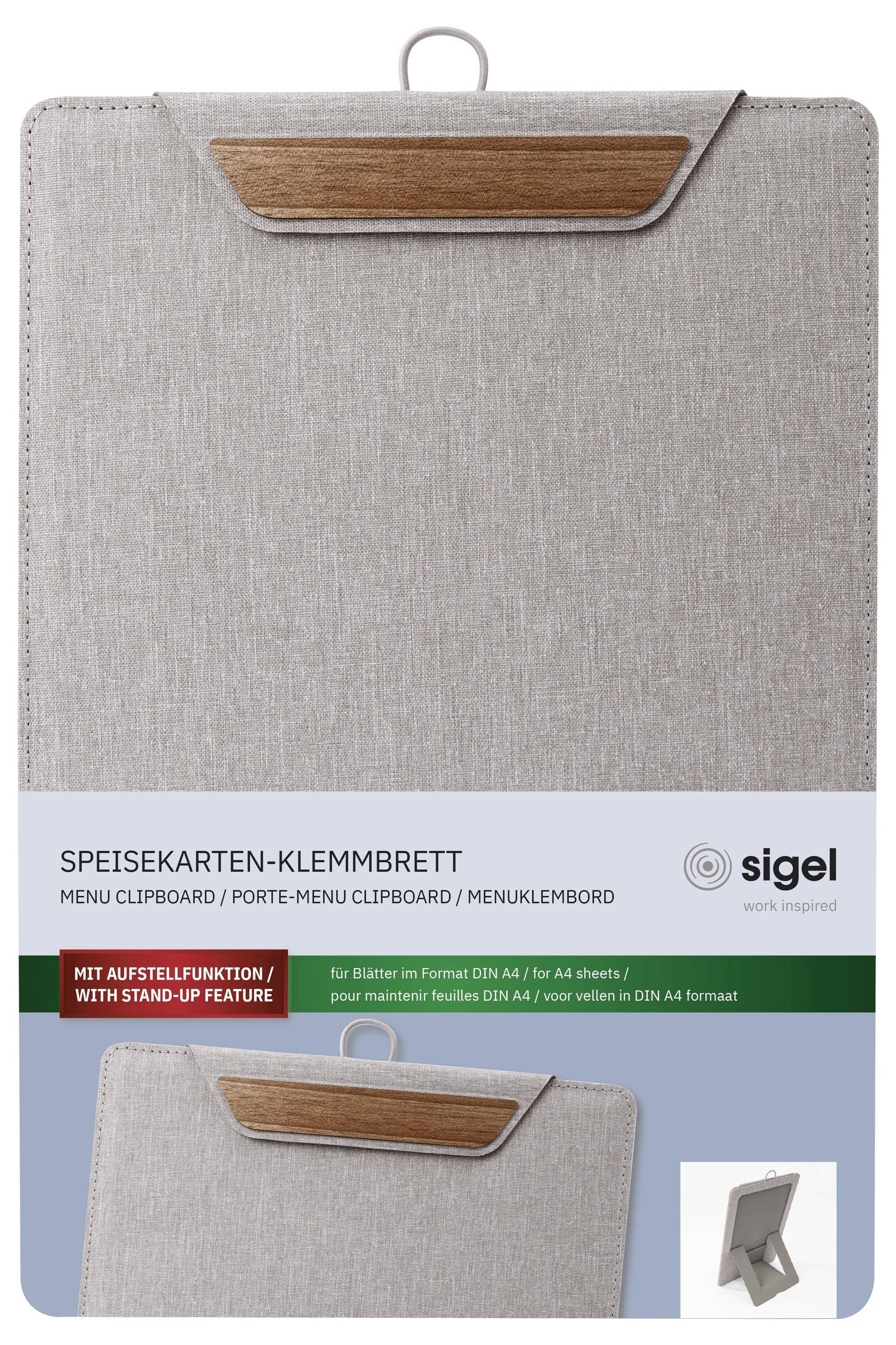 Sigel Deska na jídelní lístek KB223 světle šedá, hnědá (š x v) 230 mm x 330 mm-8