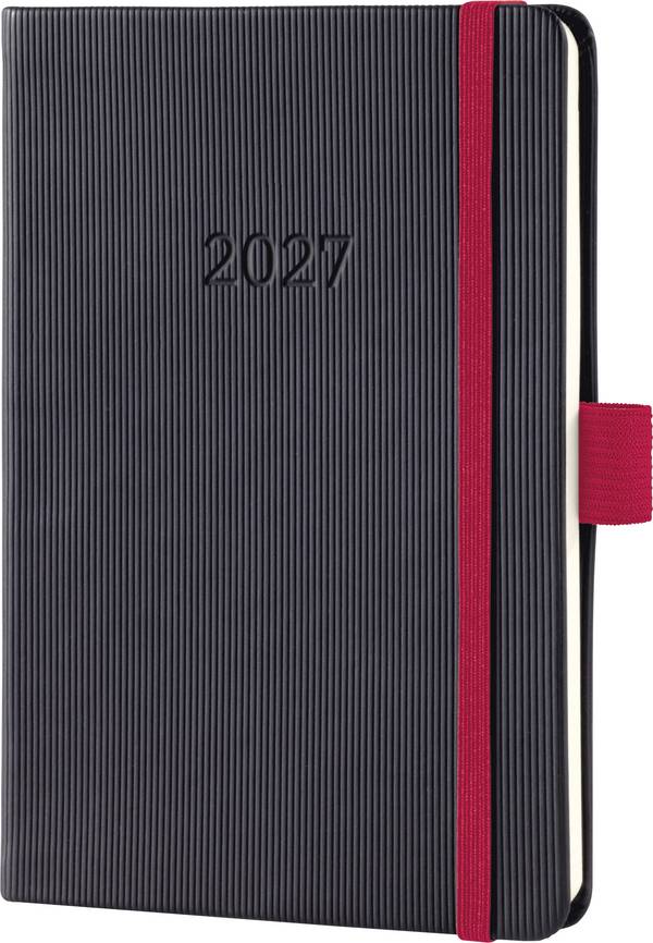 <br>  Sigel<br>  C2709<br>  týdenní kalendář<br>  Conceptum 2027 Hardcover<br>  DIN A6<br>  černá, červená<br>  176 Seiten<br>  1 ks<br>